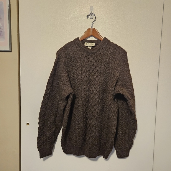 ORVIS Fisherman Pure Wool Sweater - Picture 6 of 6